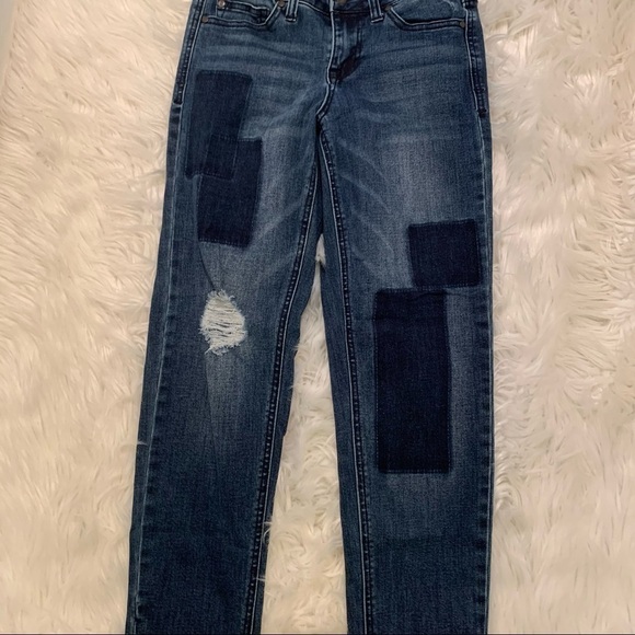 Celebrity Pink Ripped Patched Jean Tournai - Picture 4 of 10